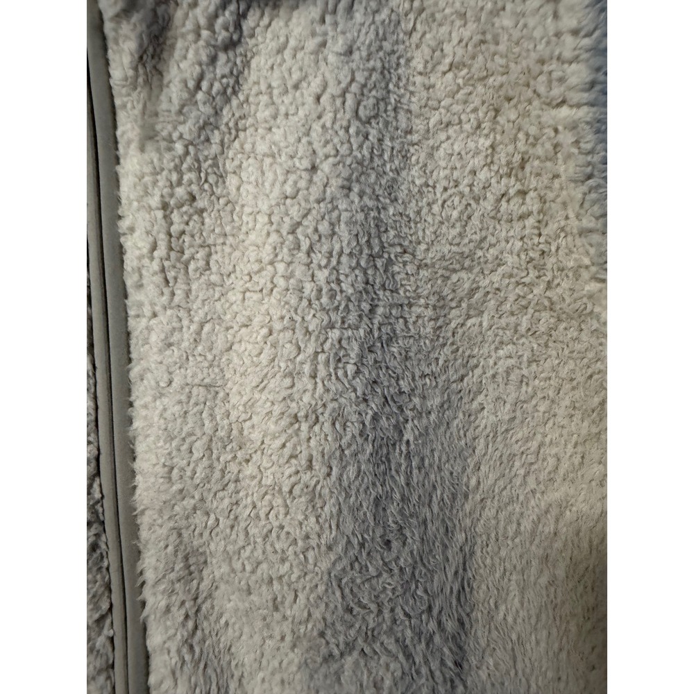 The North Face Fleece Vest Womens XL Cream Sherpa Zip‎ Up - Picture 7 of 8